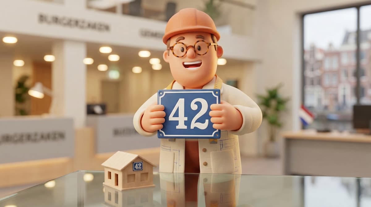 Huisnummerbord bij een mantelzorgwoning, wanneer een eigen adres nodig is