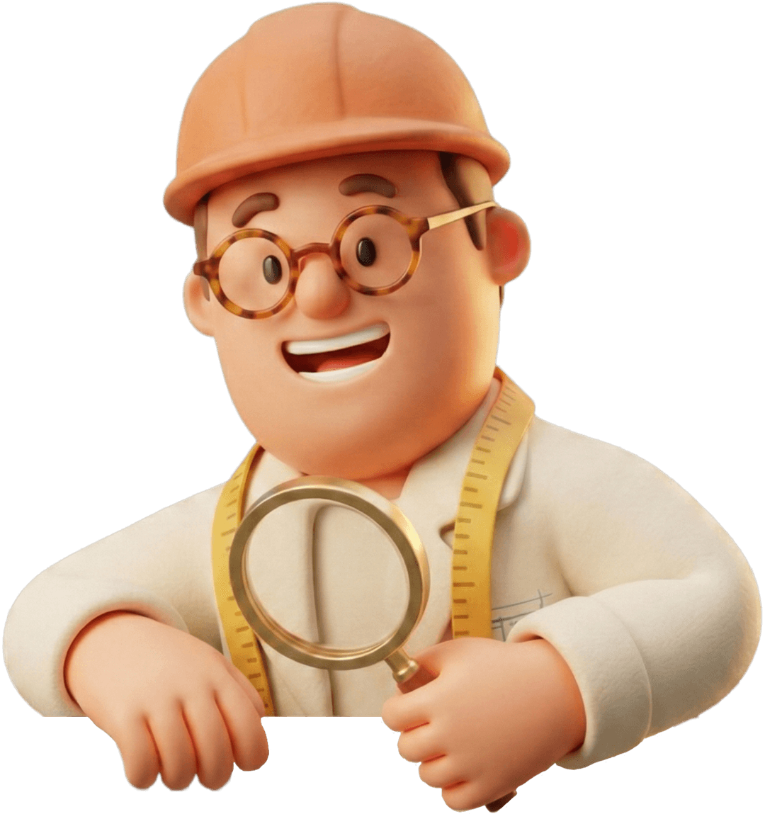 Wim de Woning Inspecteur Meester kijkt met zijn vergrootglas naar de kosten van je modulaire woning